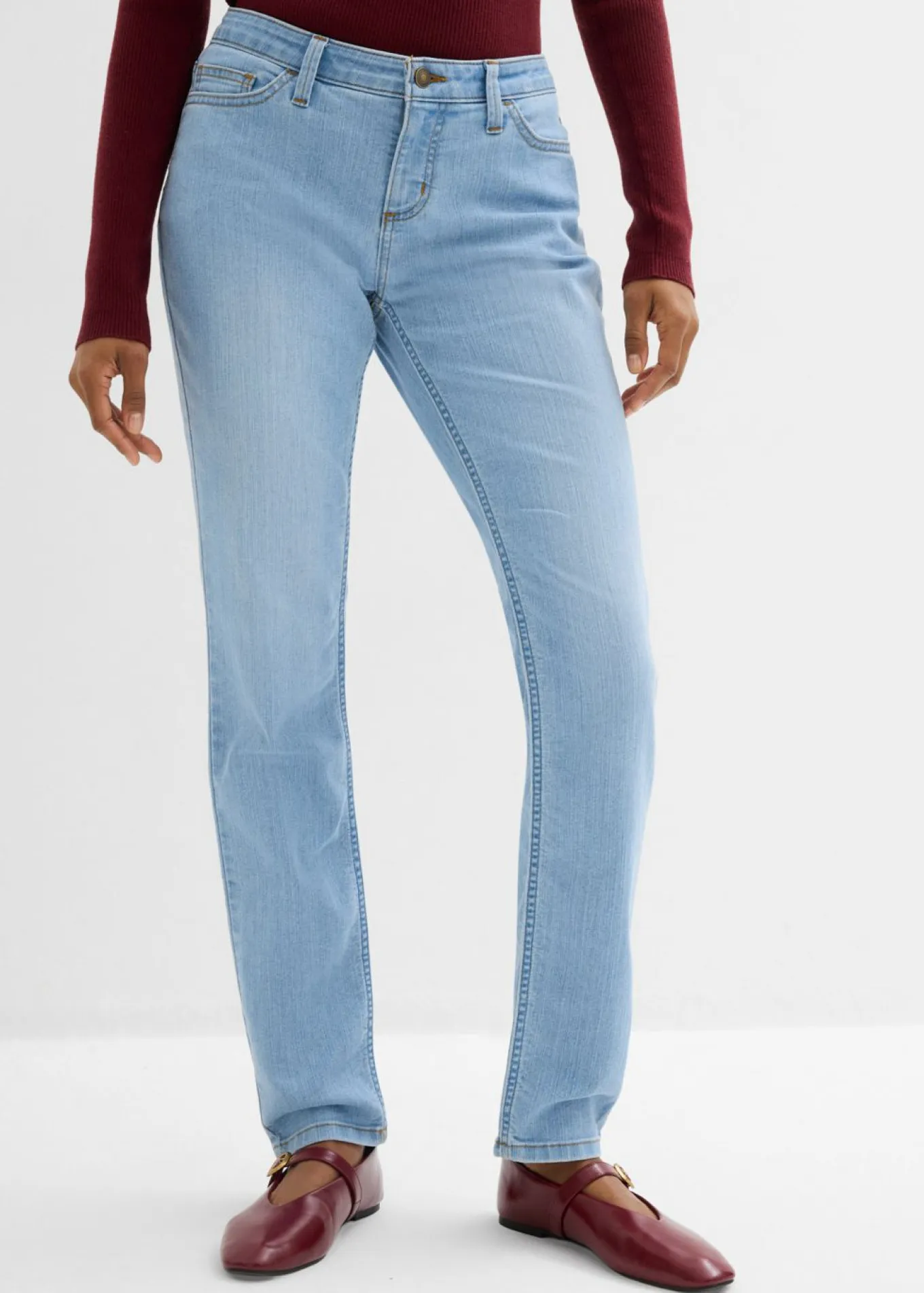 Vaqueros skinny, mid waist, elásticos