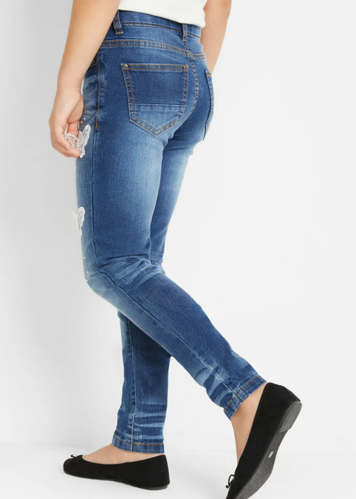 Vaqueros skinny, mid waist