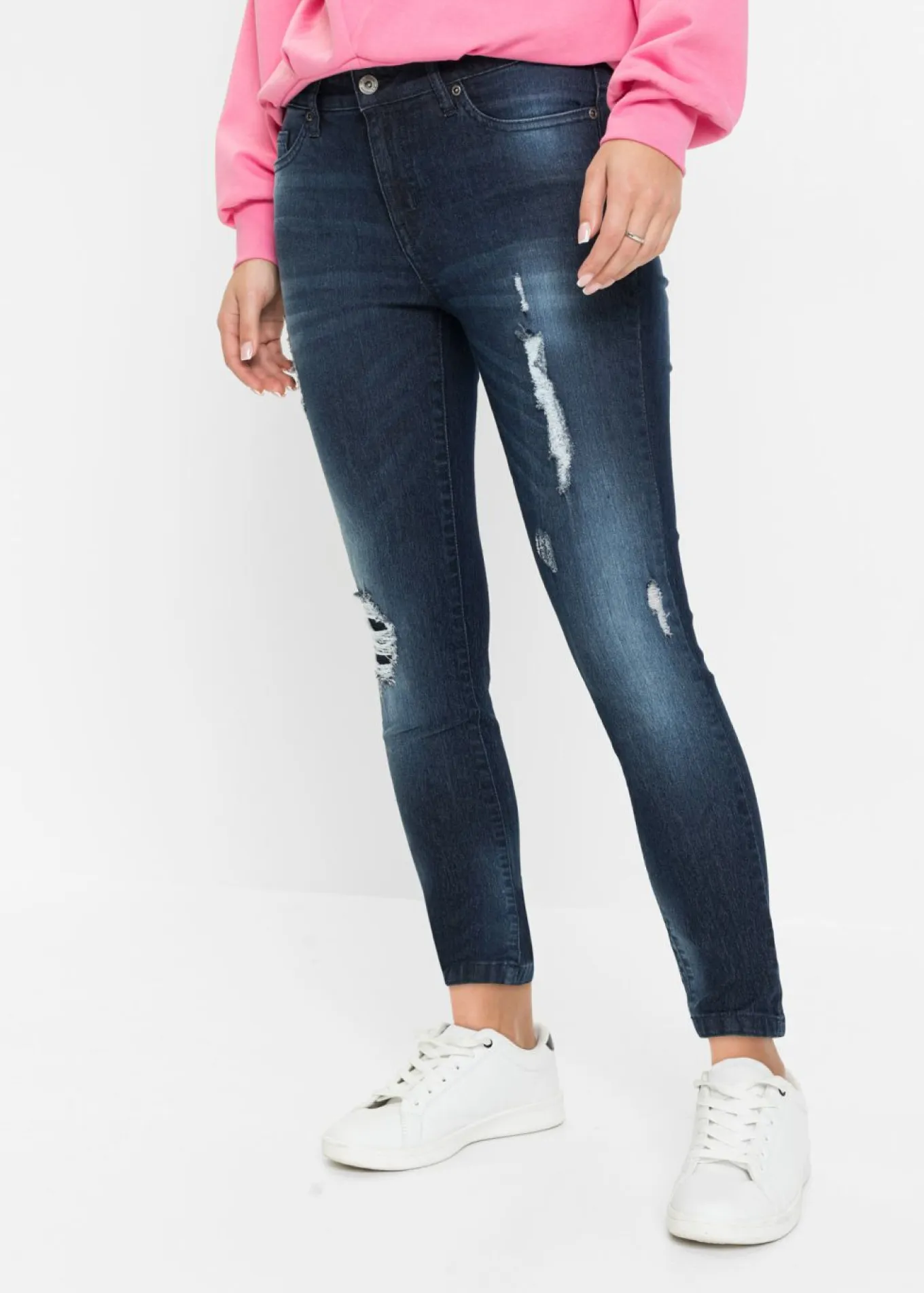 Vaqueros skinny, mid waist, elásticos