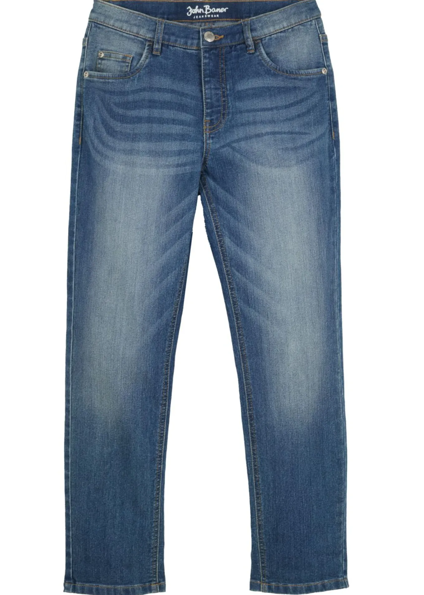 Vaqueros slim fit con cintura ajustable, straight