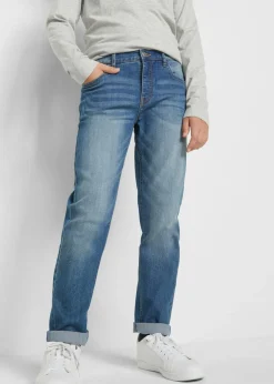 Vaqueros slim fit con cintura ajustable, straight