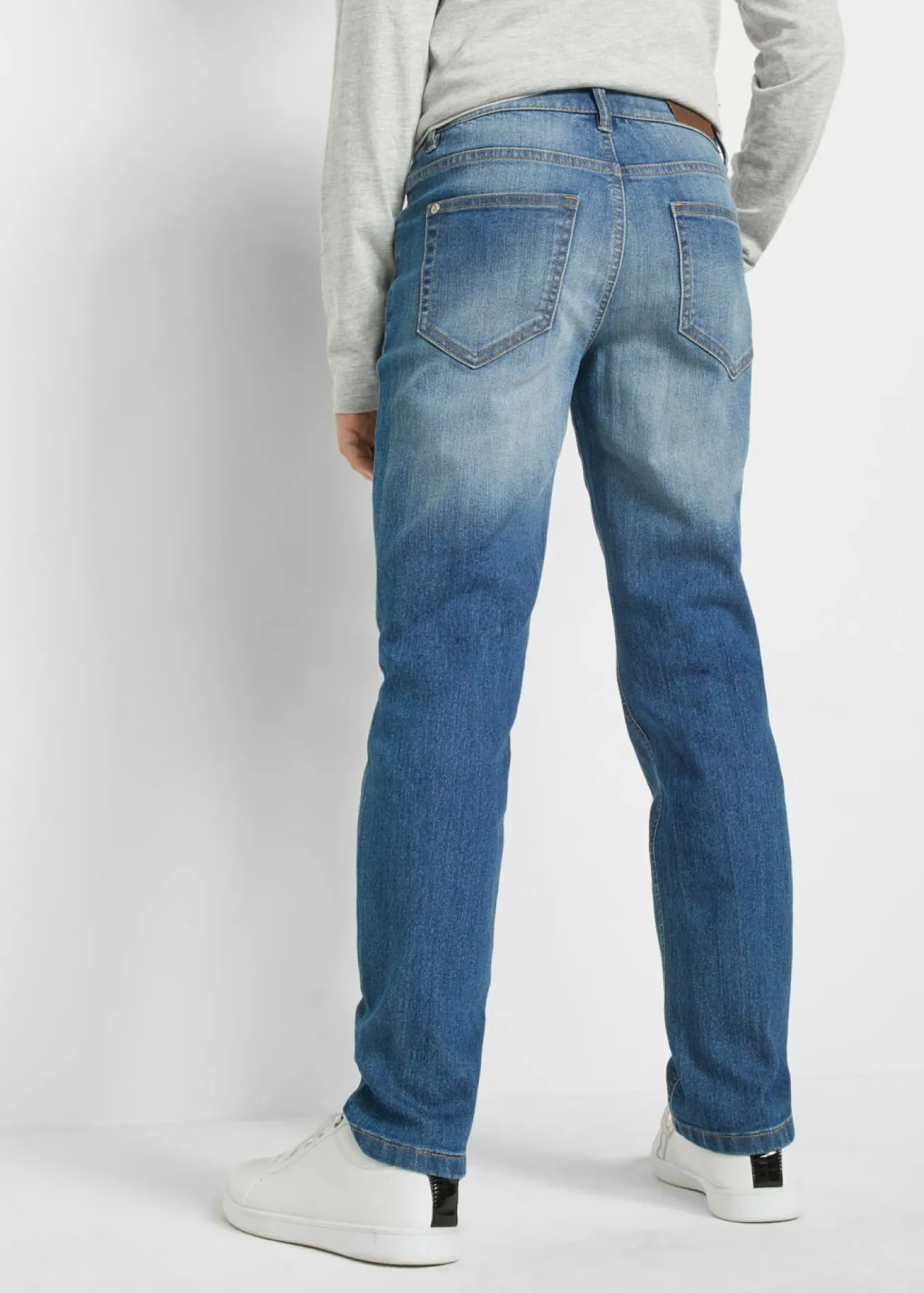 Vaqueros slim fit con cintura ajustable, straight