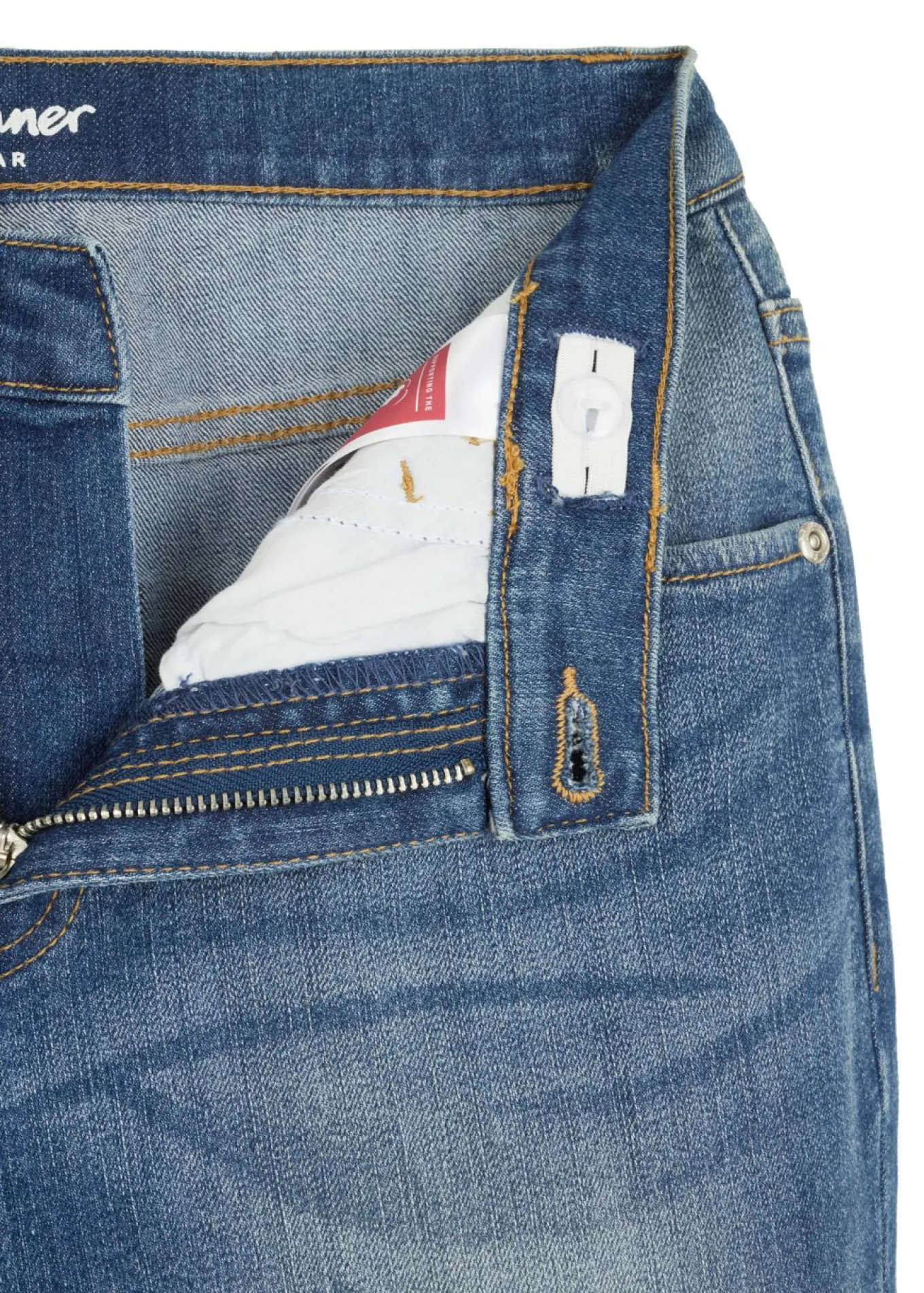 Vaqueros slim fit con cintura ajustable, straight