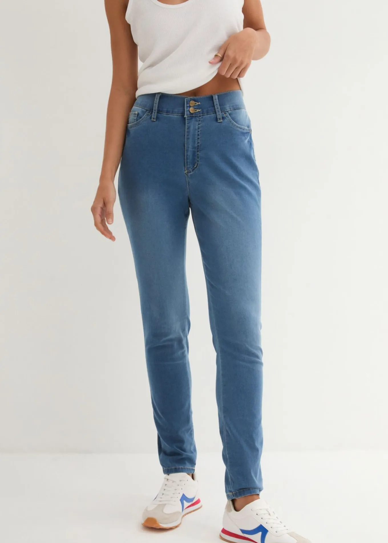 Vaqueros slim fit, high waist, súper elásticos