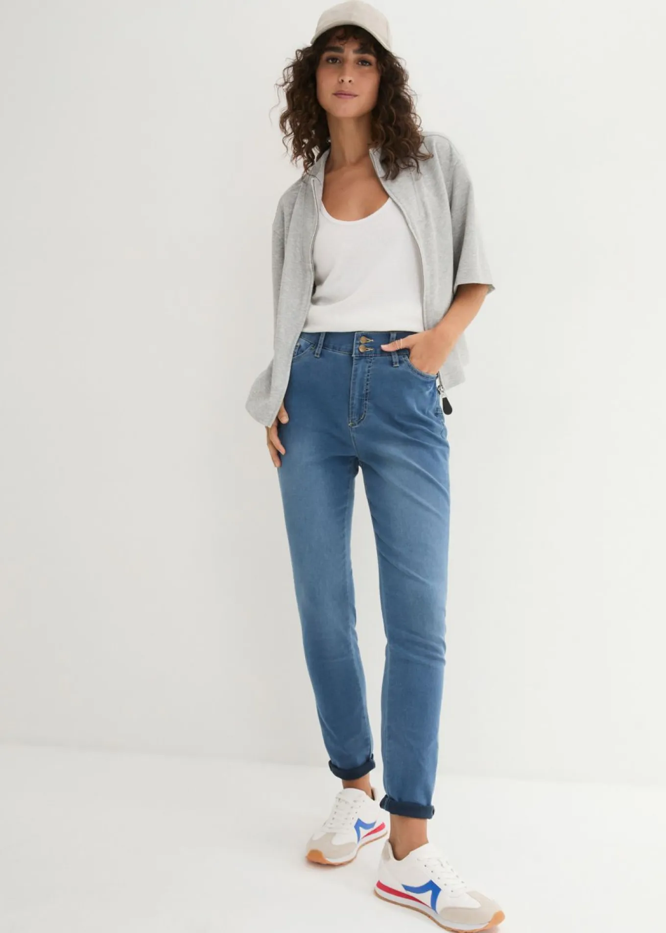 Vaqueros slim fit, high waist, súper elásticos