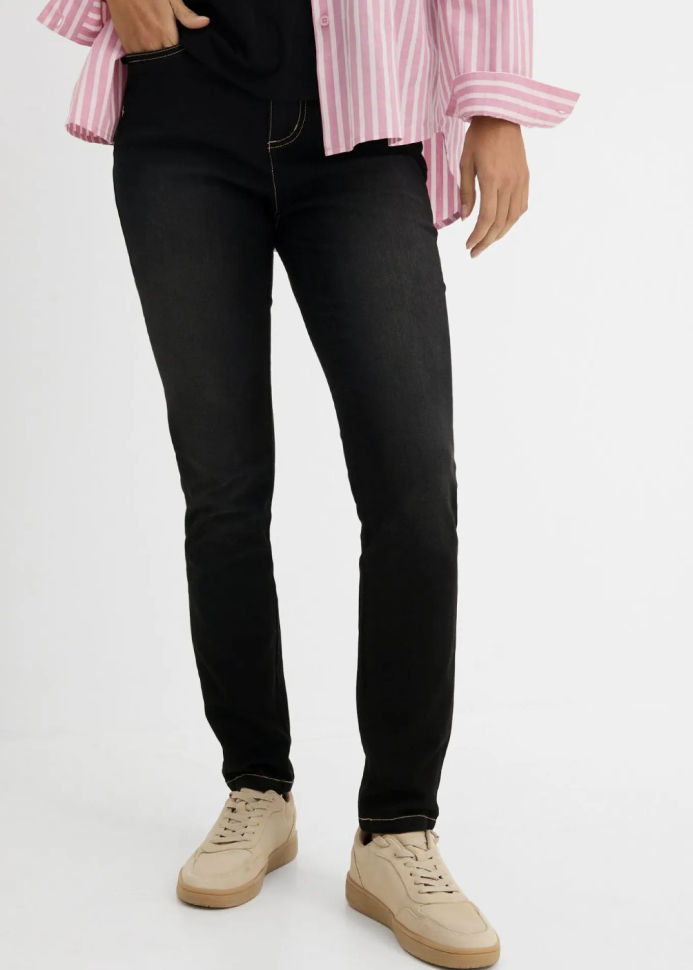 Vaqueros slim fit, high waist, súper elásticos
