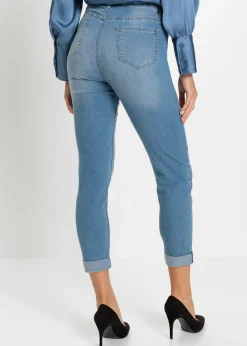 Vaqueros slim fit, mid waist, cropped
