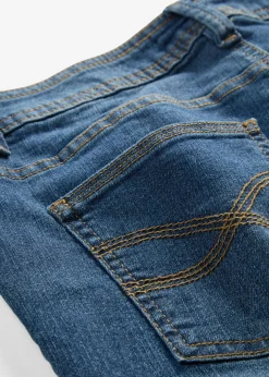 Vaqueros slim fit, talle medio, cropped