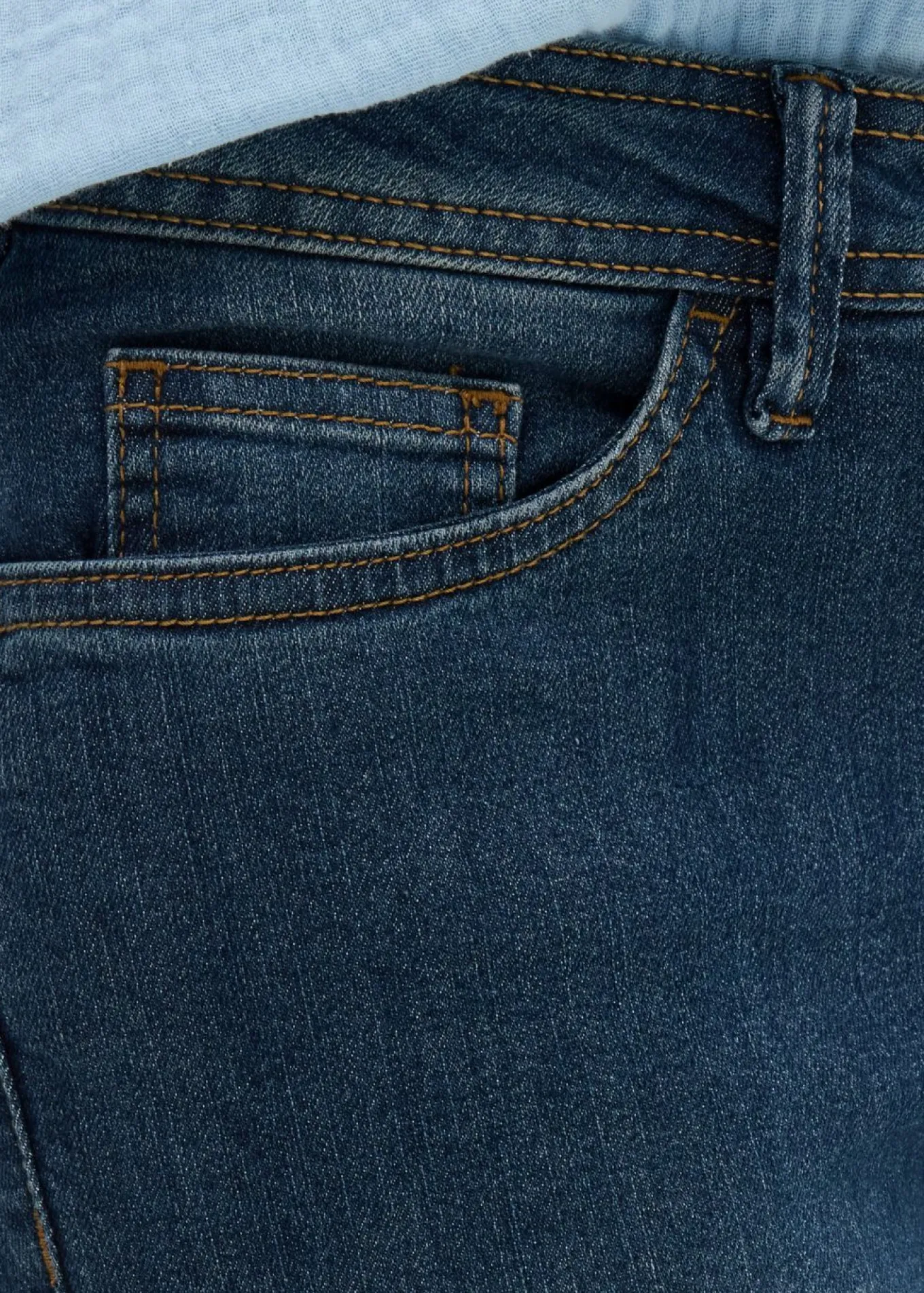 Vaqueros slim fit, talle medio, cropped