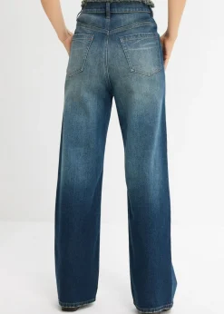 Vaqueros straight, high waist