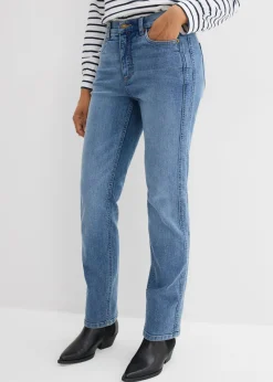 Vaqueros straight, high waist