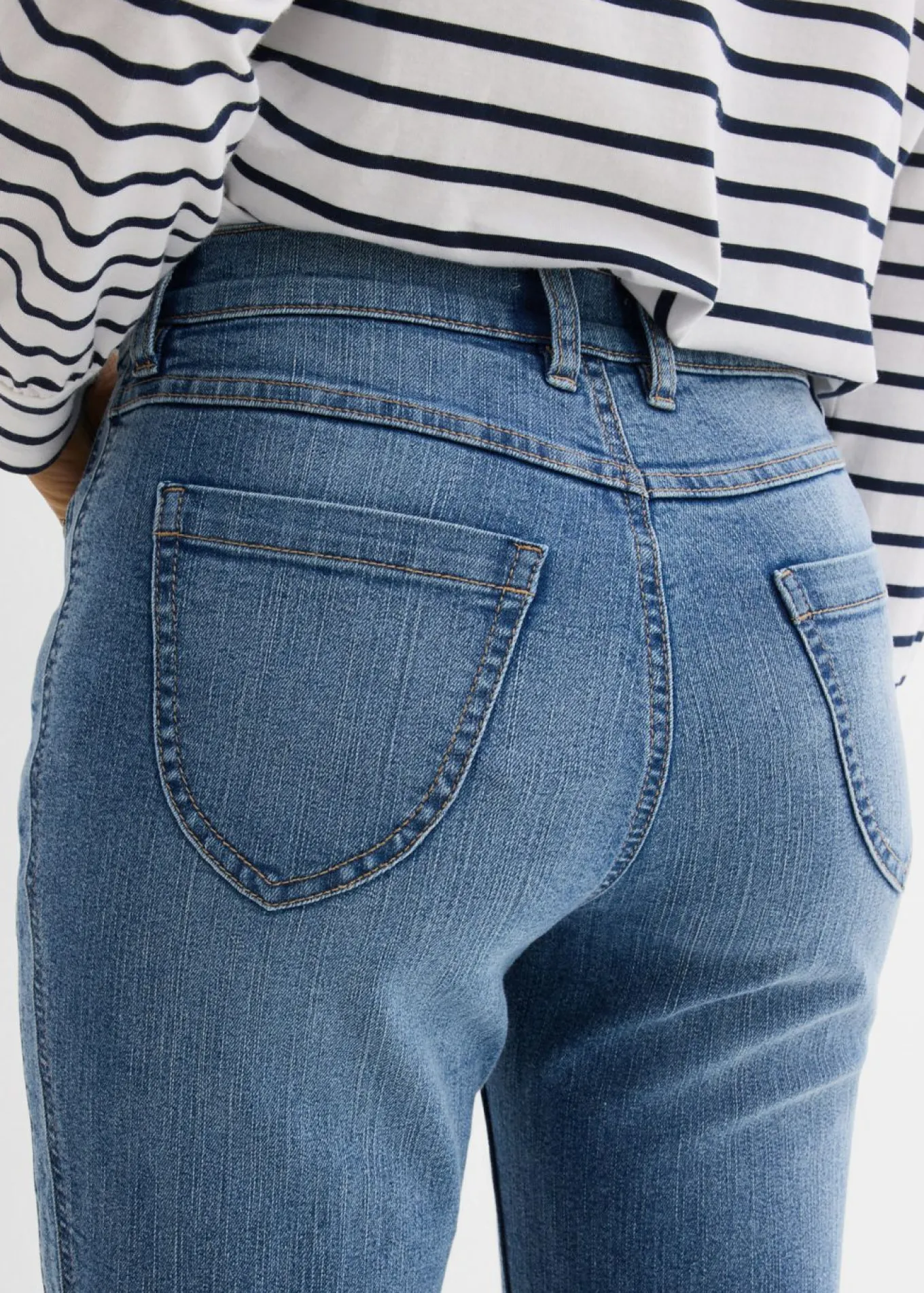 Vaqueros straight, high waist