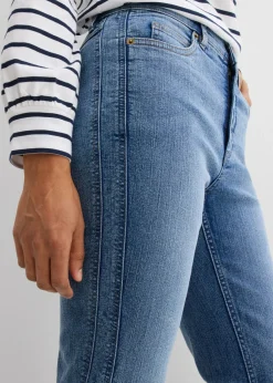 Vaqueros straight, high waist
