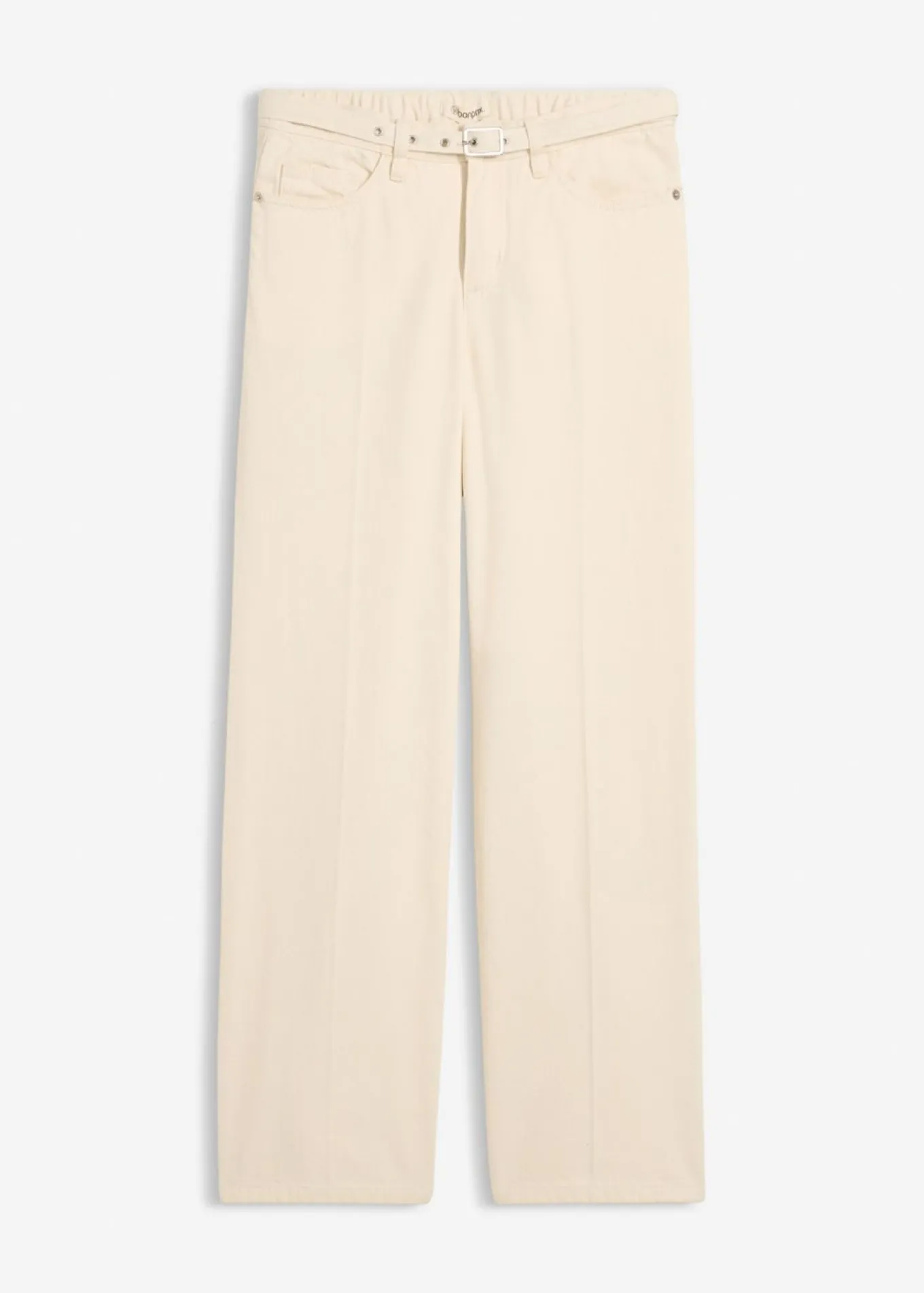 Vaqueros straight, loose, mid waist, de algodón