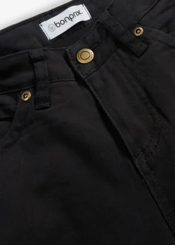 Vaqueros straight, mid waist, elásticos