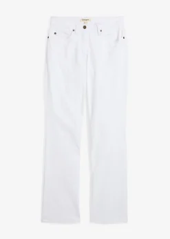 Vaqueros straight, mid waist, elásticos