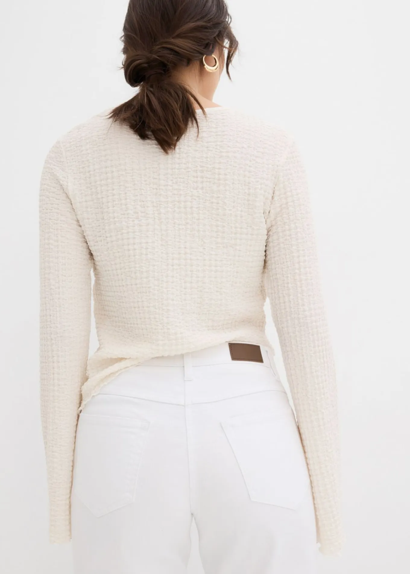 Vaqueros straight, mid waist, elásticos