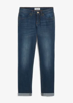 Vaqueros straight, mid waist, elásticos