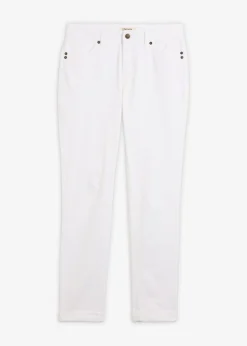 Vaqueros straight, mid waist, elásticos