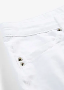 Vaqueros straight, mid waist, elásticos