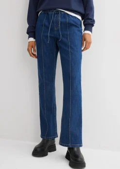 Vaqueros tipo bootcut con talle medio y cinturilla cómoda