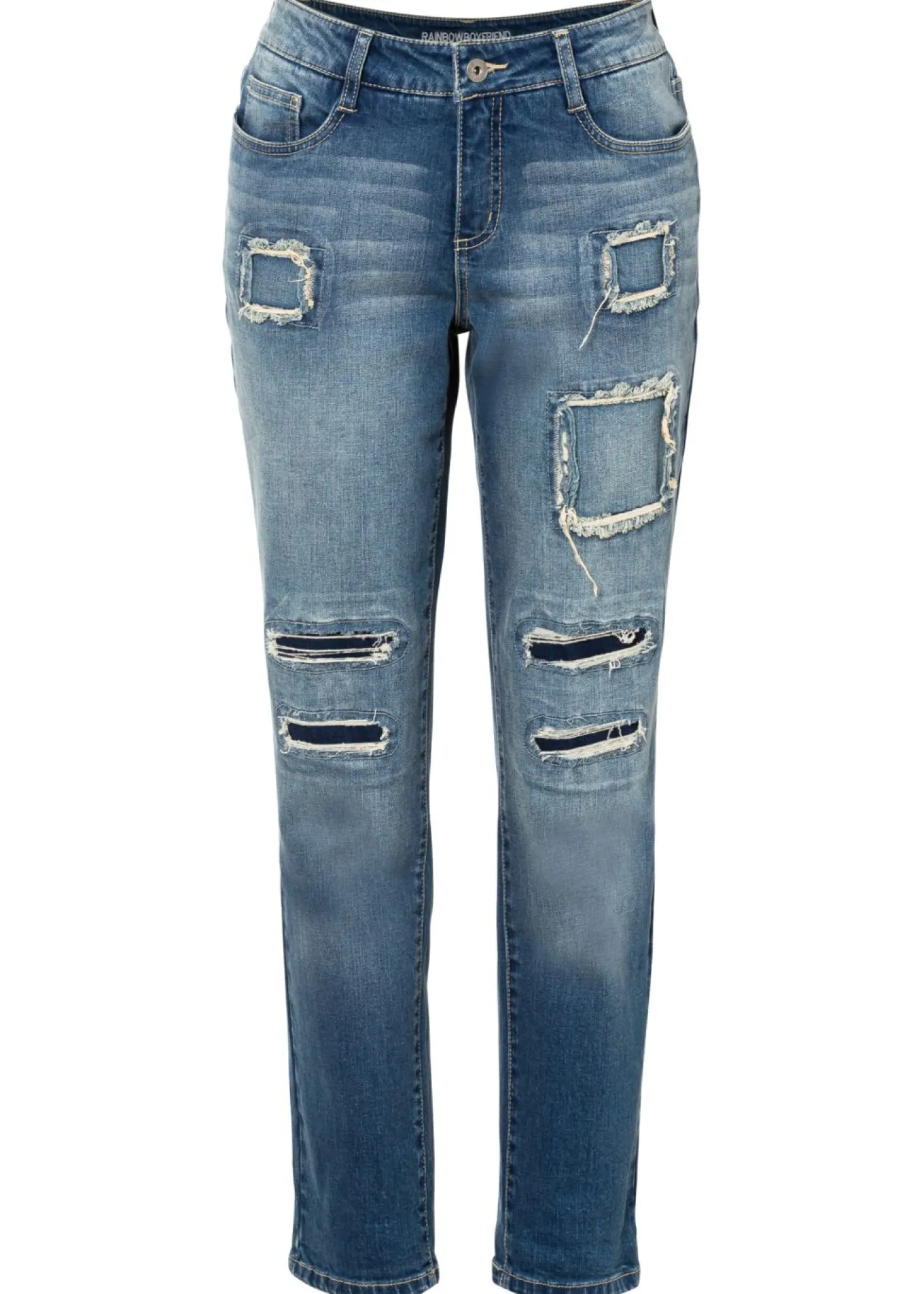 Vaqueros tipo boyfriend, mid waist