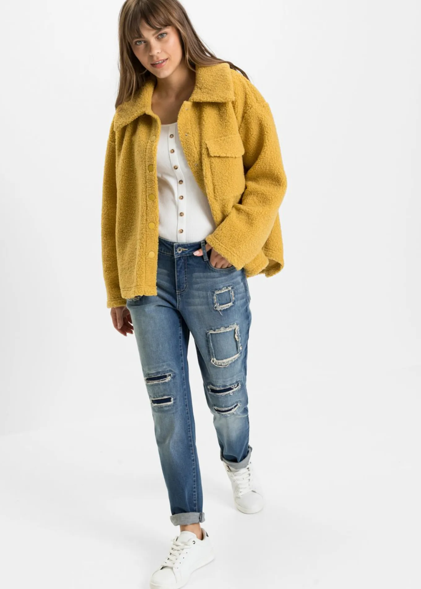 Vaqueros tipo boyfriend, mid waist