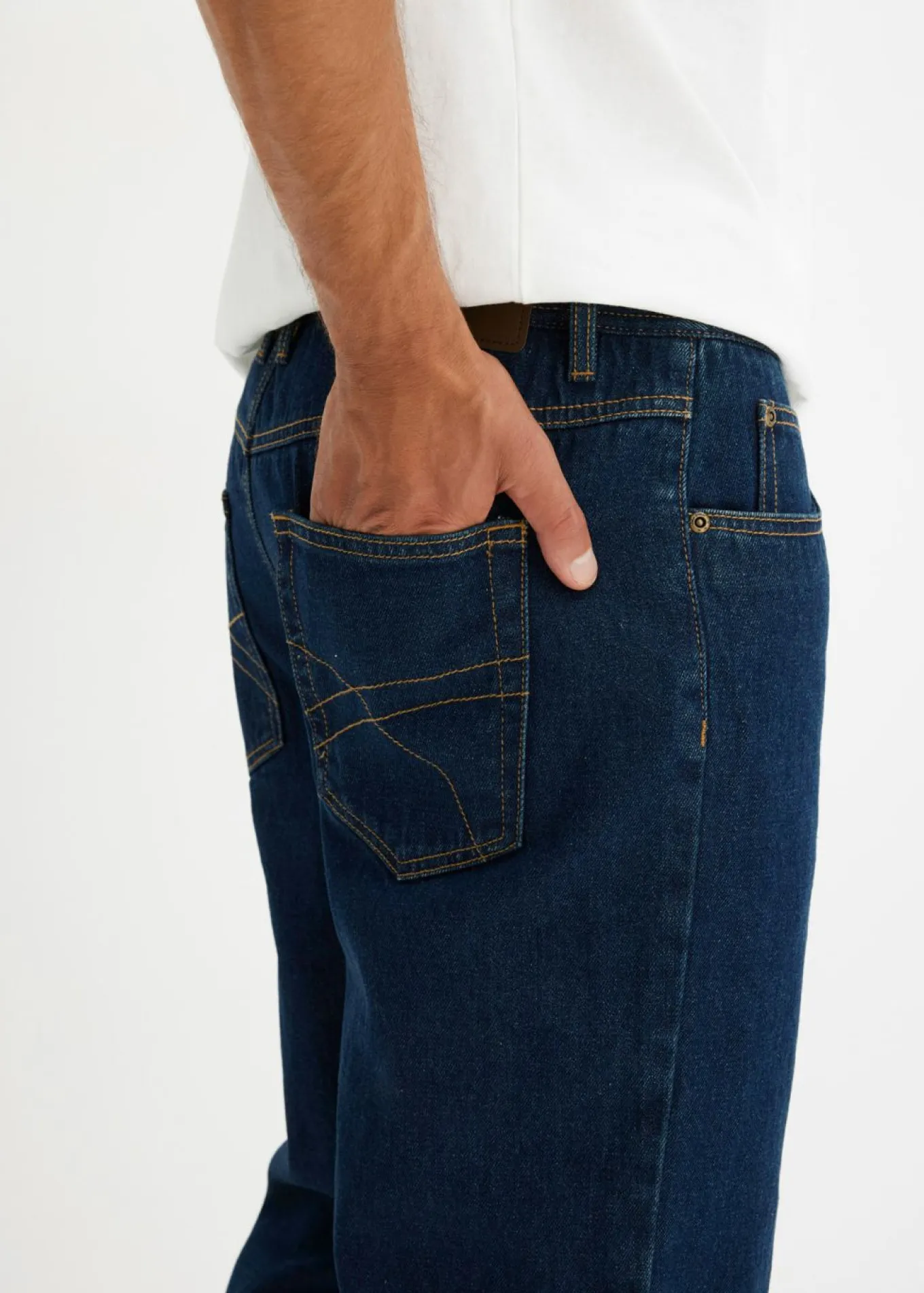 Vaqueros térmicos classic fit, con forro suave de franela, straight