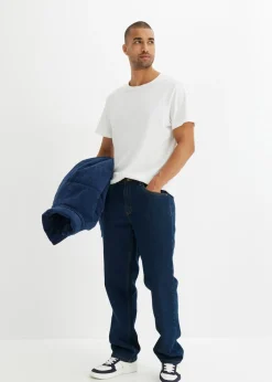 Vaqueros térmicos classic fit, con forro suave de franela, straight