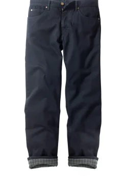 Vaqueros térmicos classic fit, con forro suave de franela, straight