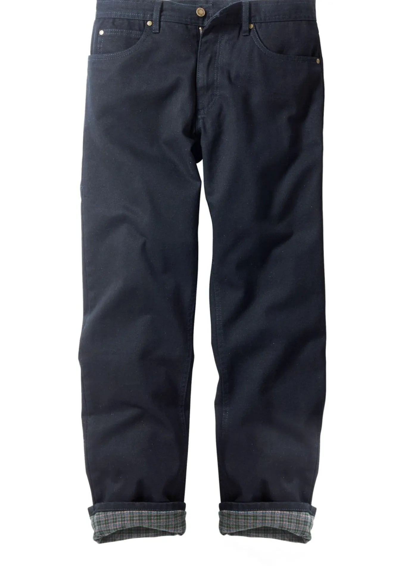 Vaqueros térmicos classic fit, con forro suave de franela, straight