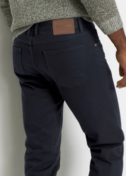 Vaqueros térmicos classic fit, con forro suave de franela, straight