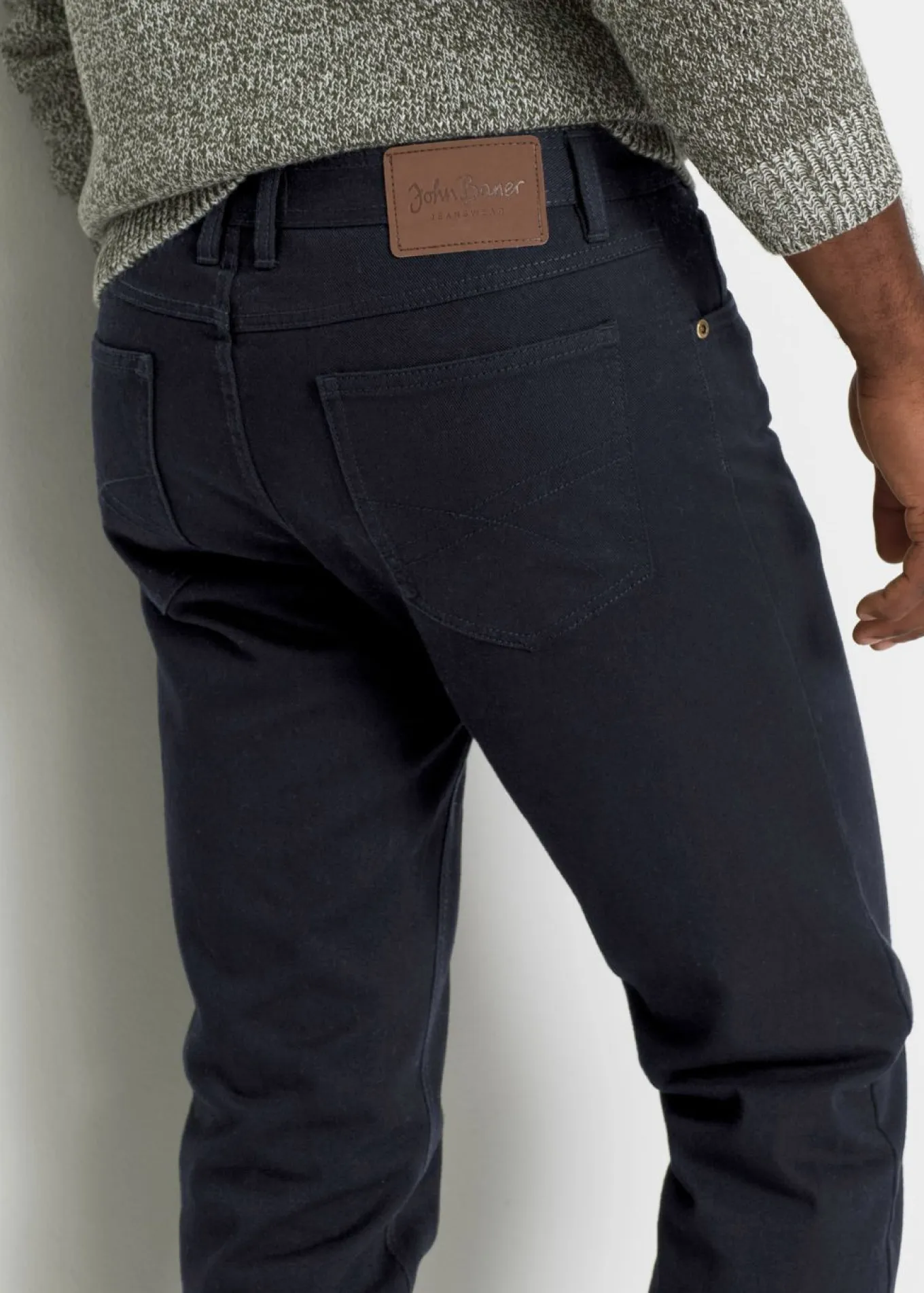 Vaqueros térmicos classic fit, con forro suave de franela, straight
