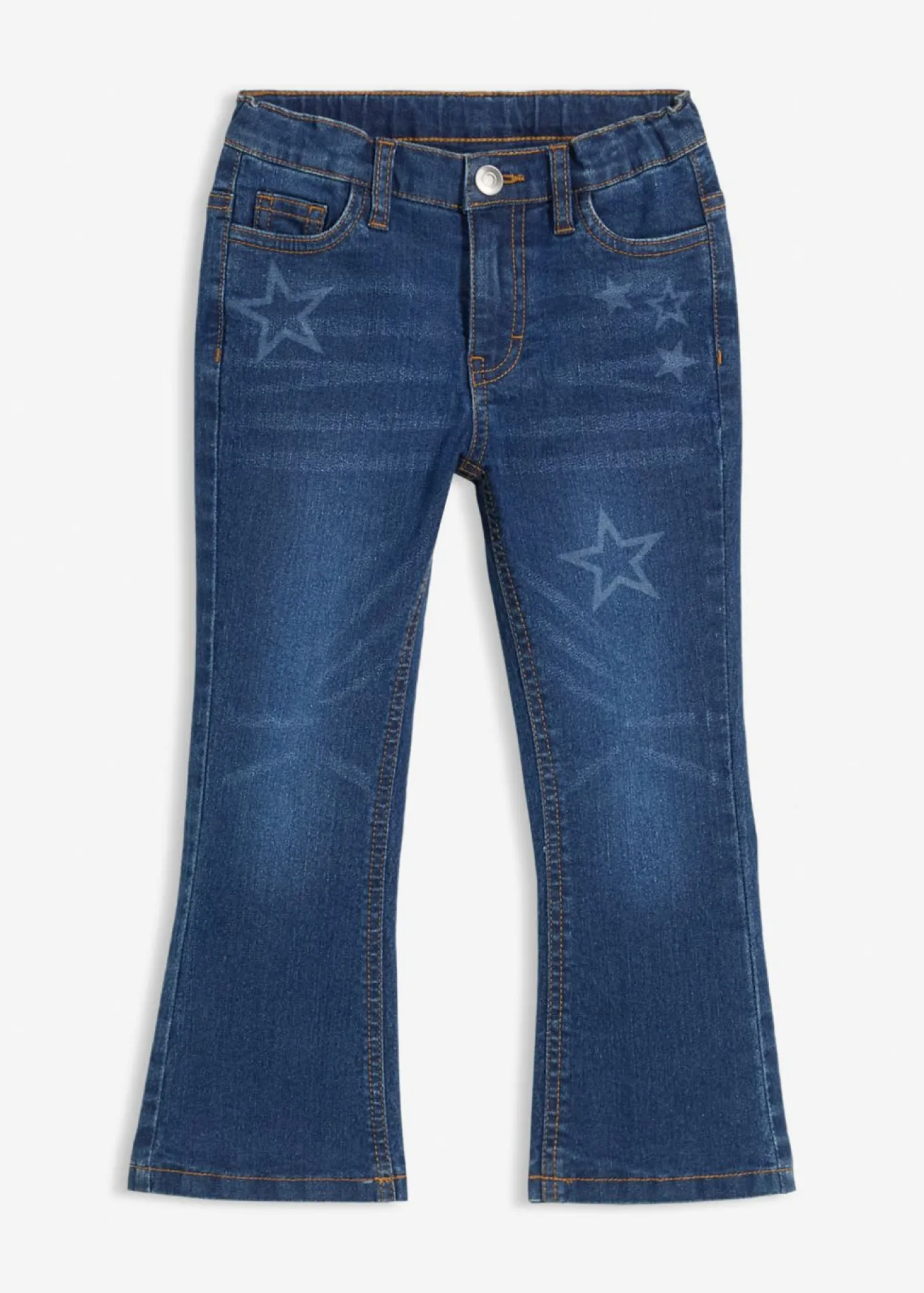 Vaqueros térmicos con corte bootcut y talle medio