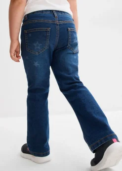 Vaqueros térmicos con corte bootcut y talle medio