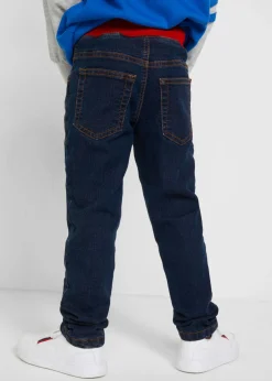 Vaqueros térmicos con corte regular, forro de punto y diseño recto