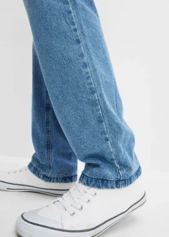 Vaqueros térmicos con corte recto, forro de franela y diseño recto