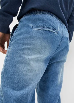 Vaqueros térmicos con corte recto, forro de franela y diseño recto