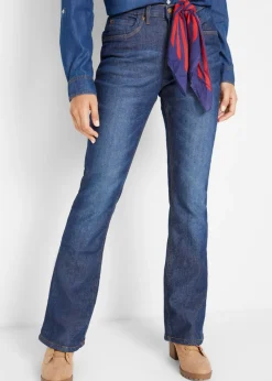 Vaqueros térmicos de talle alto con corte bootcut