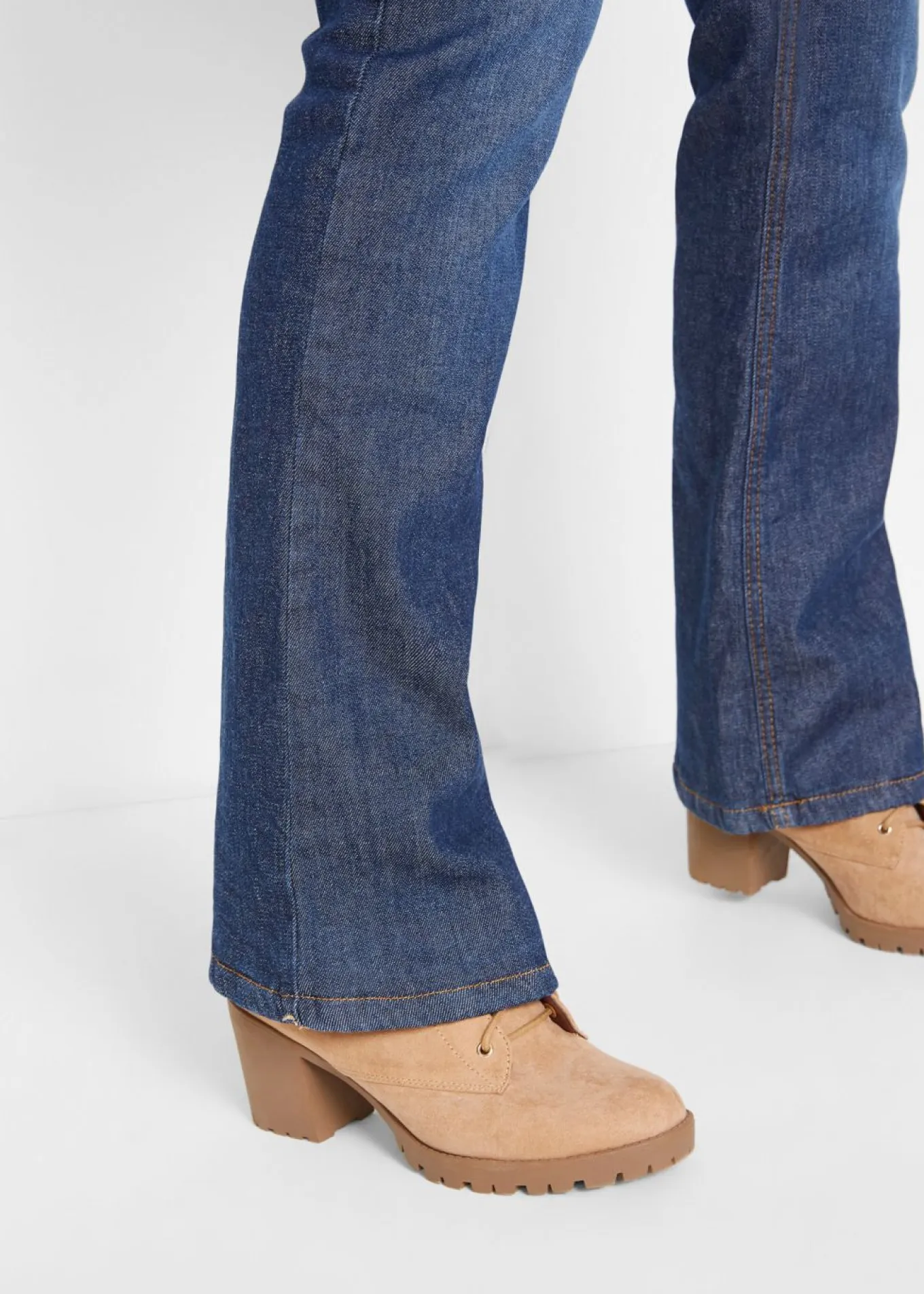 Vaqueros térmicos de talle alto con corte bootcut