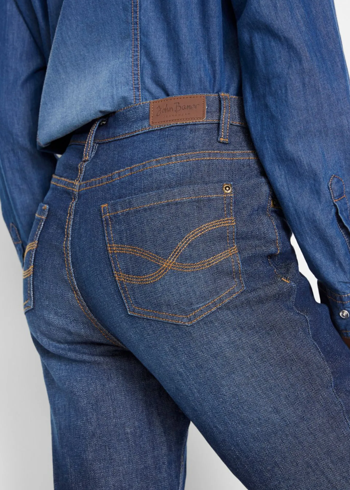 Vaqueros térmicos de talle alto con corte bootcut