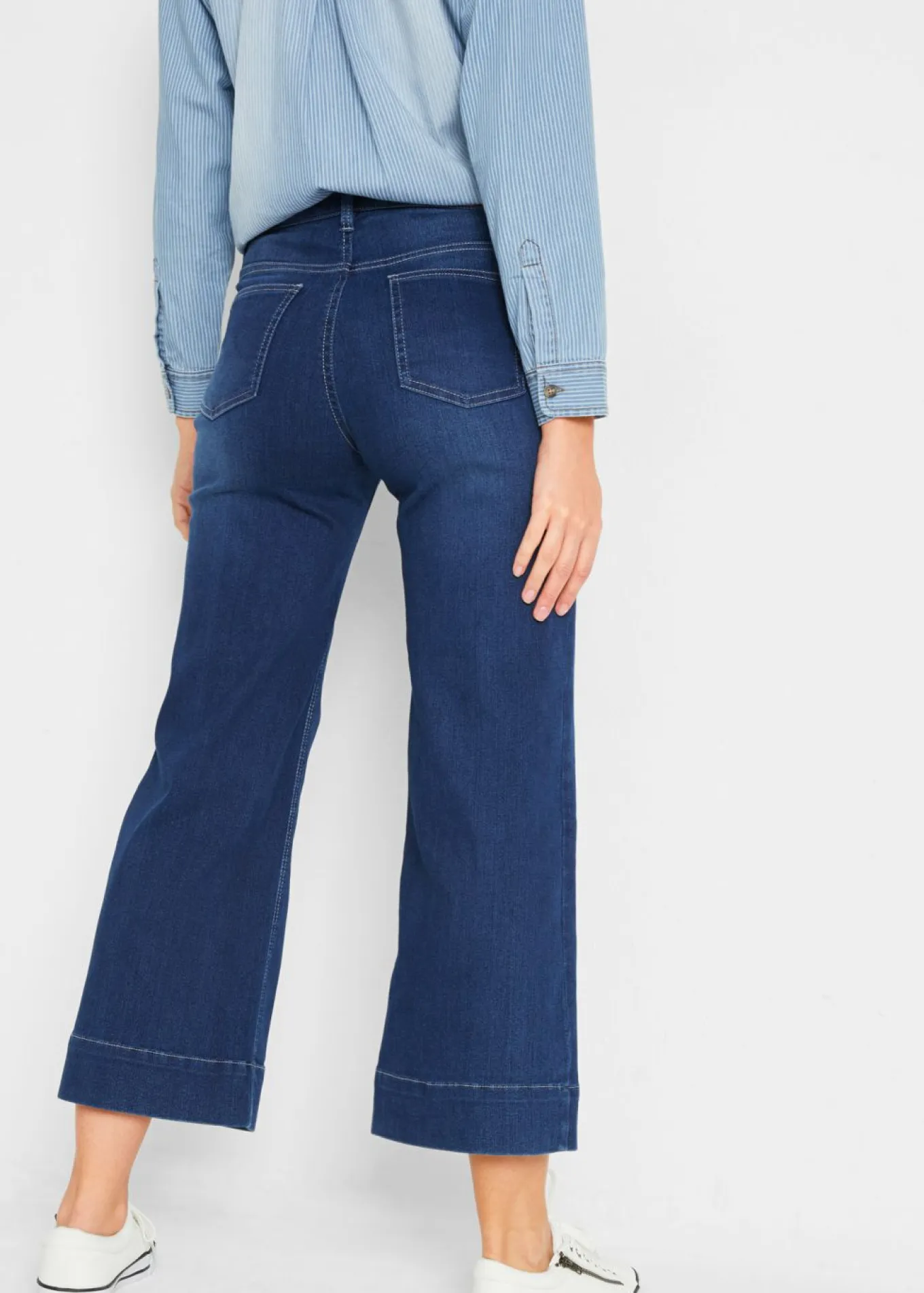 Vaqueros ultrasuaves de corte capri, culotte