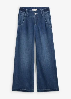 Vaqueros wide-leg, high waist, súper suaves