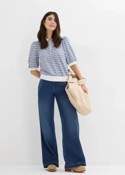 Vaqueros wide-leg, high waist, súper suaves