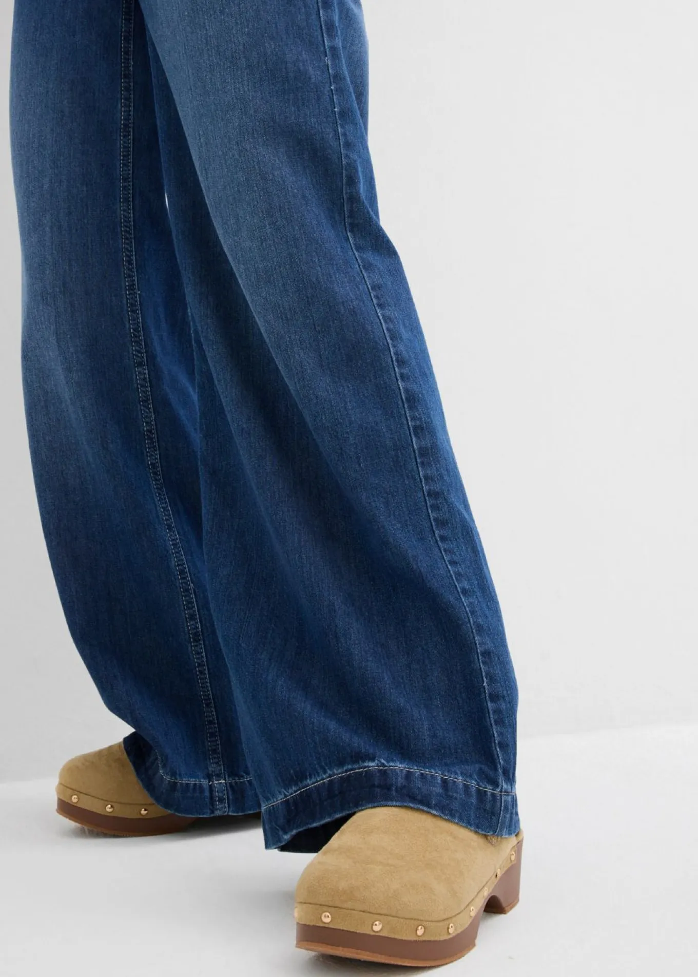 Vaqueros wide-leg, high waist, súper suaves