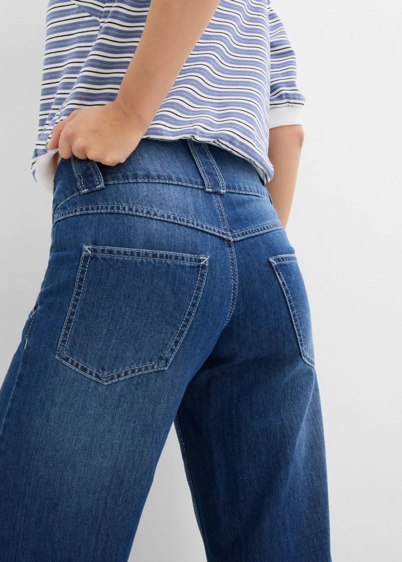 Vaqueros wide-leg, high waist, súper suaves