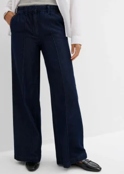 Vaqueros wide-leg, high waist, súper suaves
