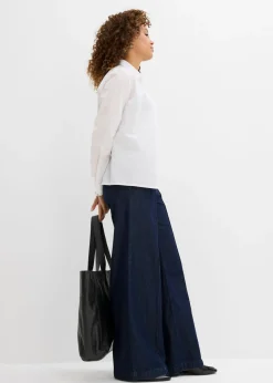 Vaqueros wide-leg, high waist, súper suaves