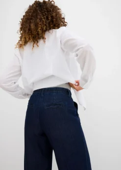 Vaqueros wide-leg, high waist, súper suaves