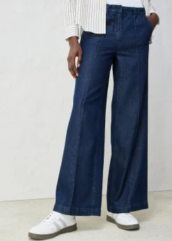 Vaqueros wide-leg, high waist, súper suaves